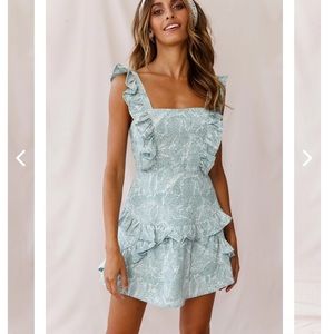 Short backless dress